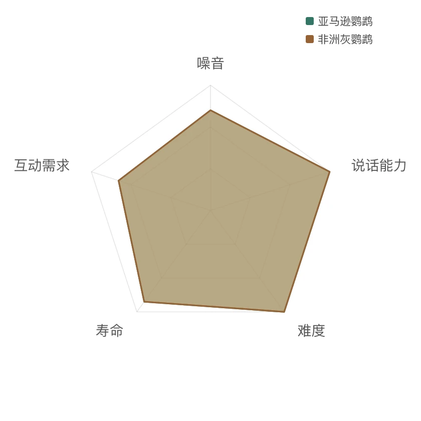 亚马逊鹦鹉 能力雷达