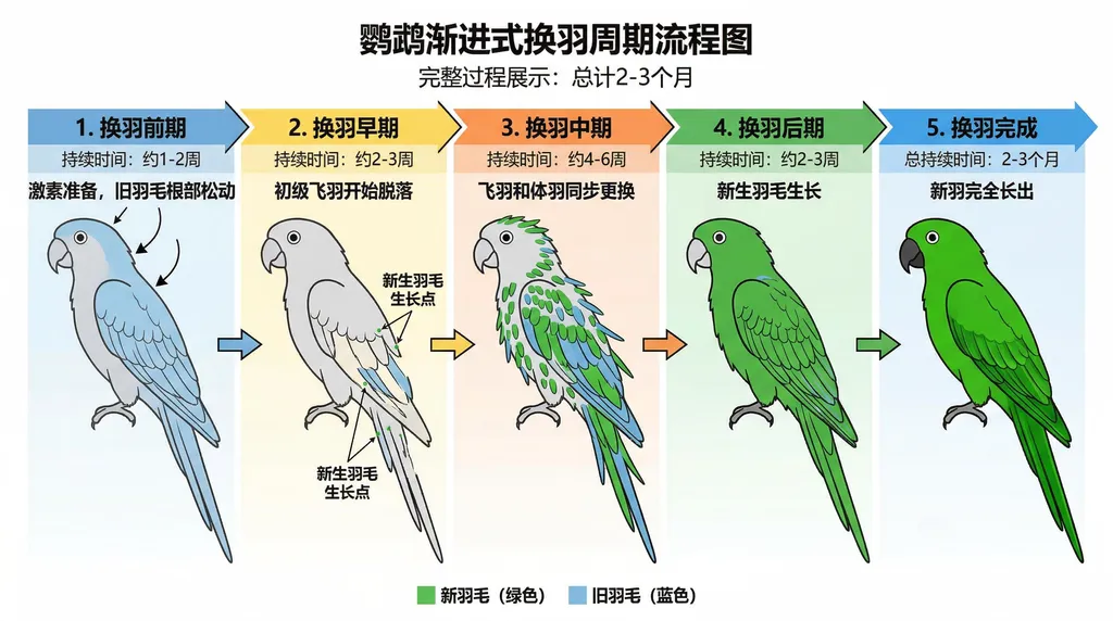换羽周期流程图