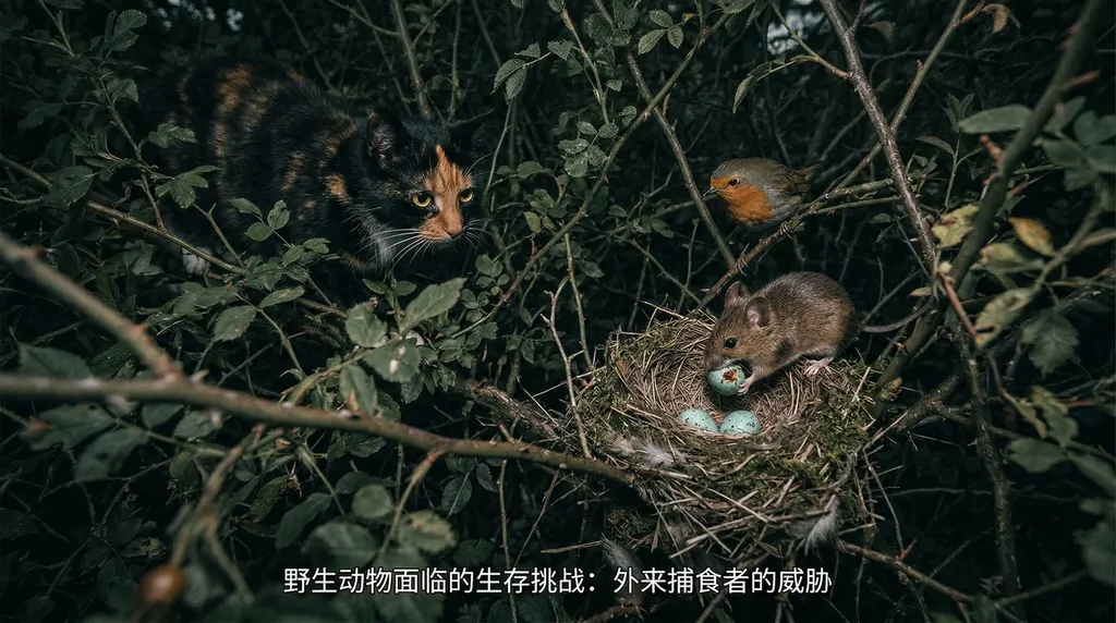 入侵捕食者(猫、老鼠等)